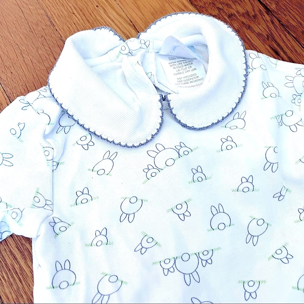 Baby Footie with Rabbits